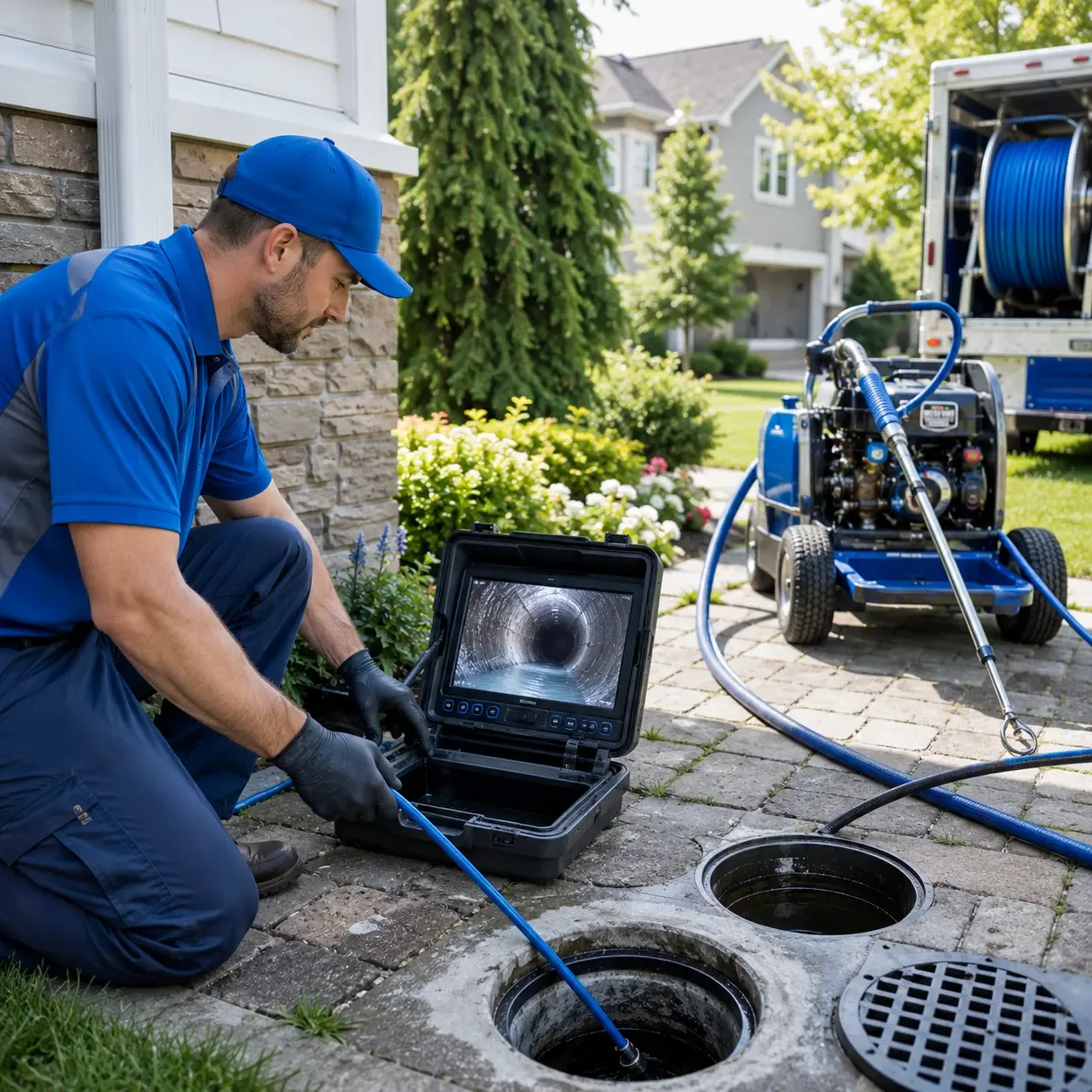 Outdoor drain cleaning professionals serving Lowry, VA